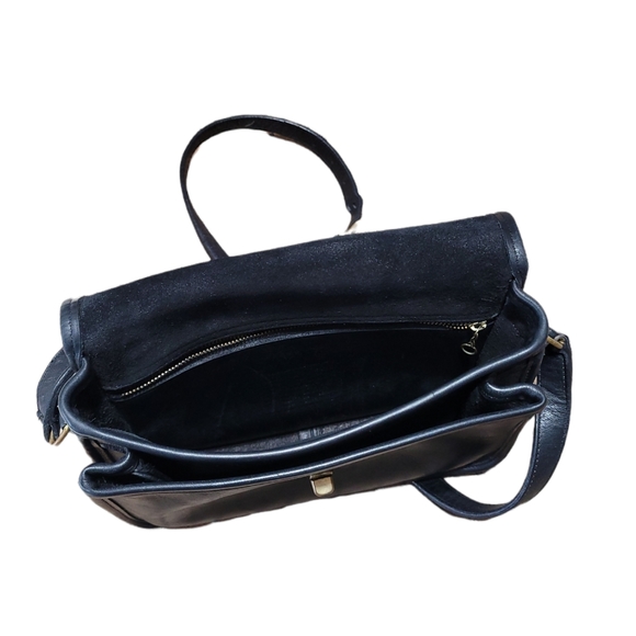 Coach Vintage 70s Black Leather City Bag - Picture 4 of 17